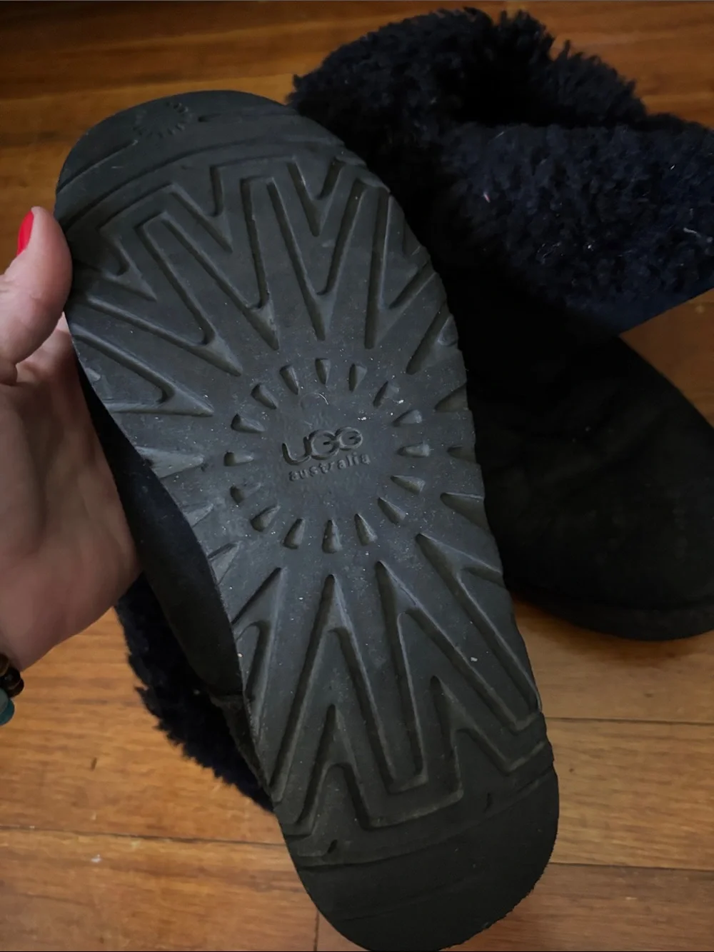 UGG Black Bailey Button Ankle Boots